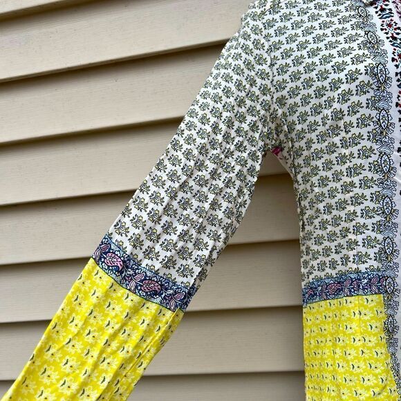 *** Aratta Silent Journey Boho Embroidered Print Top Size S (D) - Picture 6 of 15